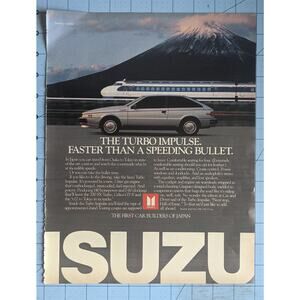 Vintage Print Ad 1986 Isuzu Turbo